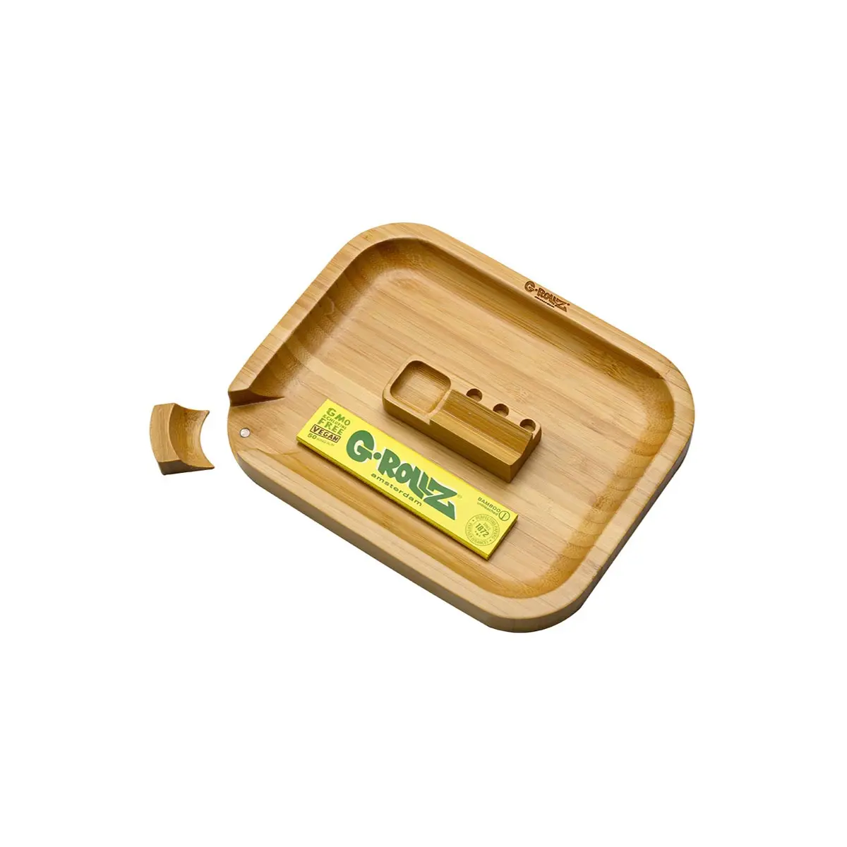G-Rollz Bamboo Rolling Tray - small