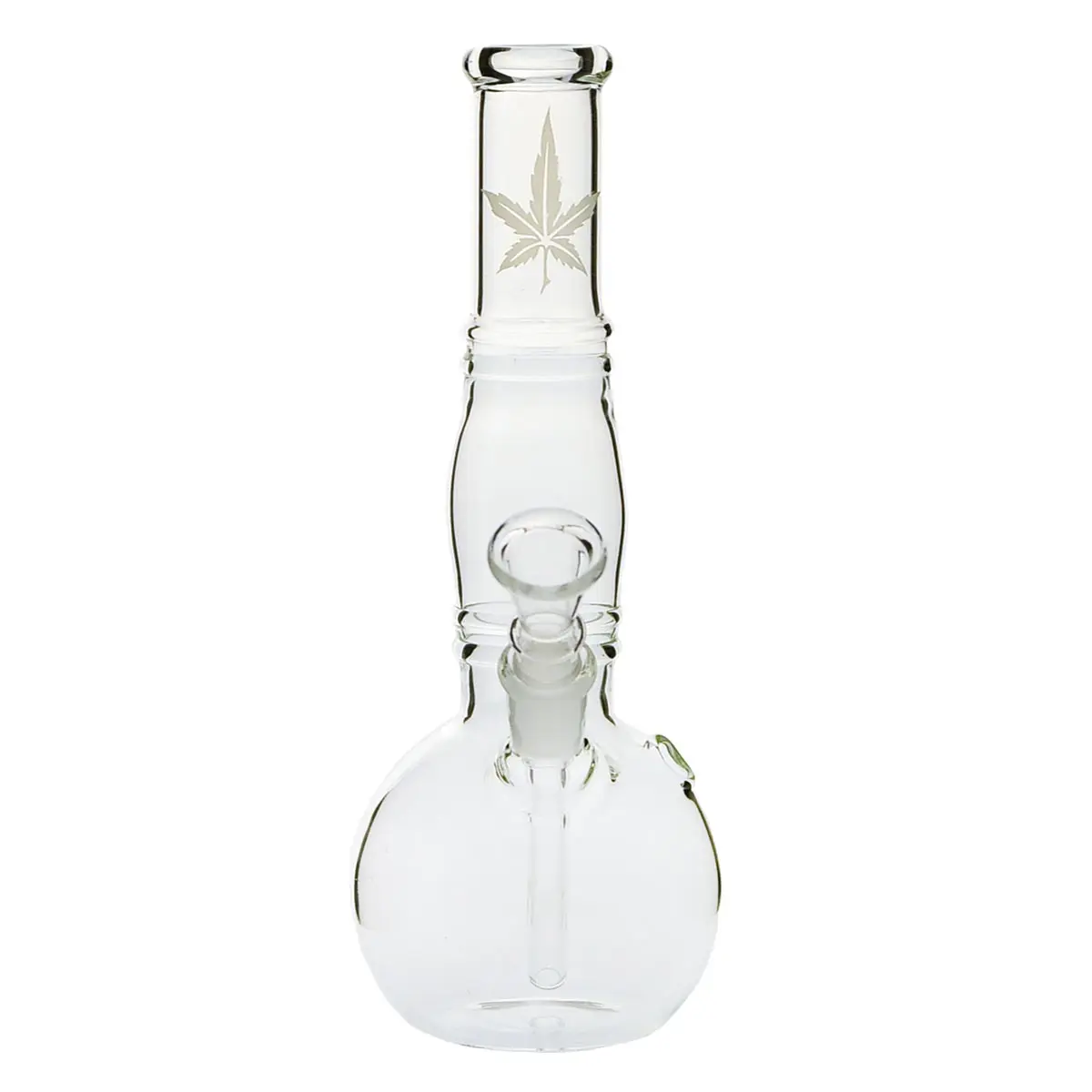 Mini Glass Bong with Hemp Design
