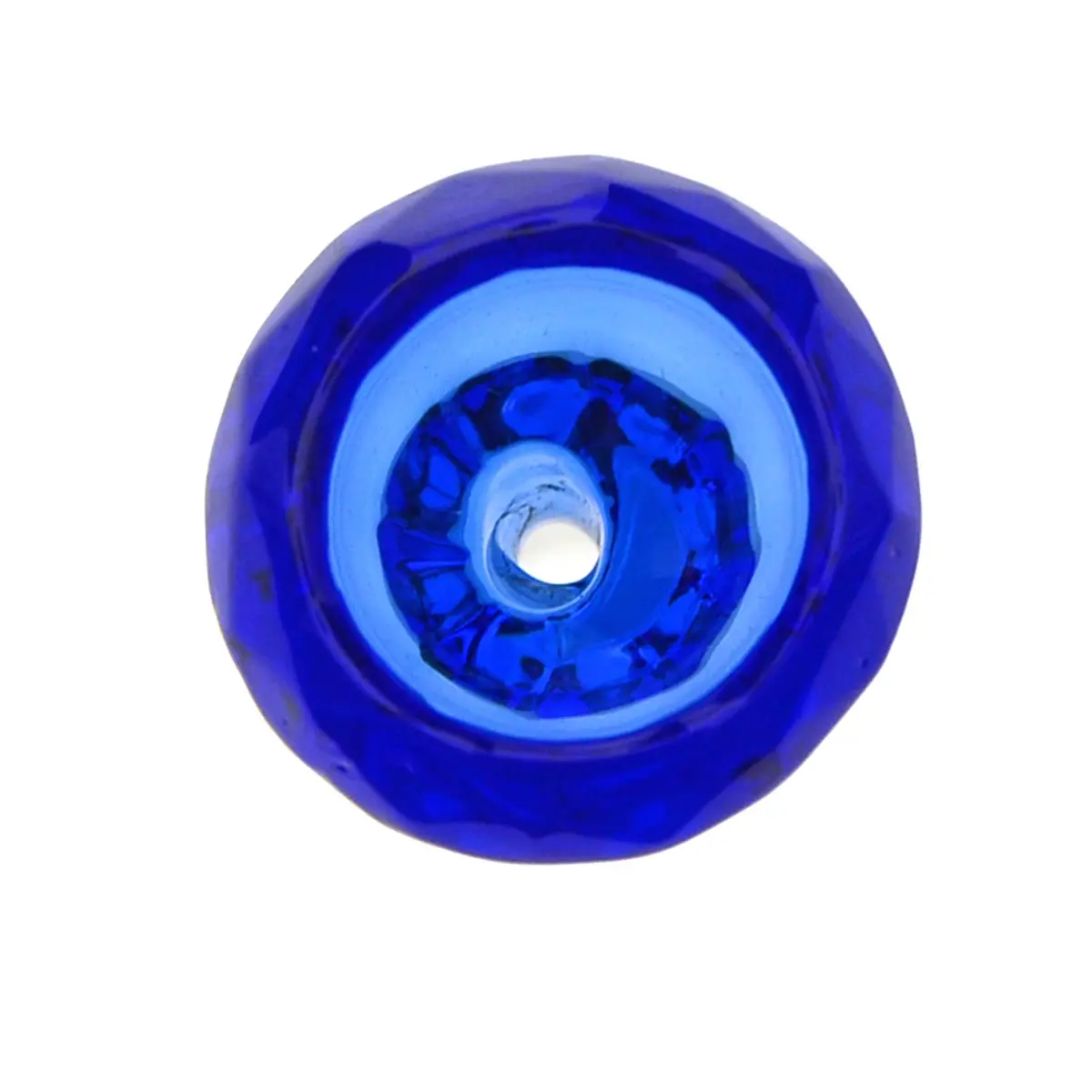 Grace Glass Diamond Bowl Blue