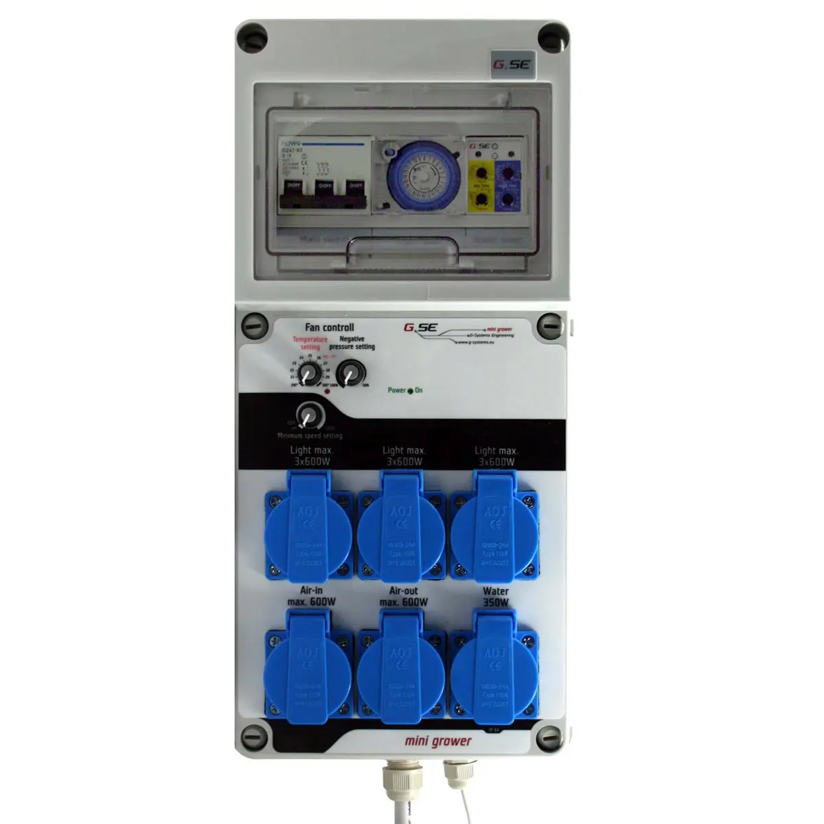 G-Systems Mini Grower 9x600W, irrigation and climate