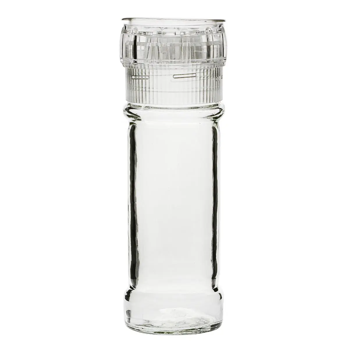 Spice jar with spice mill clear