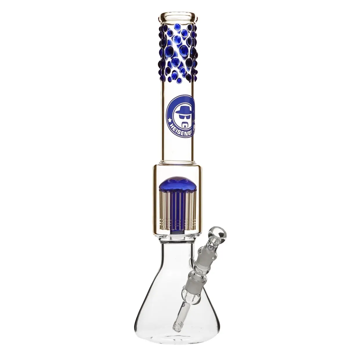 Heisenberg 'Beaker Bubble' 12-Arm Perc 18,8 - blue