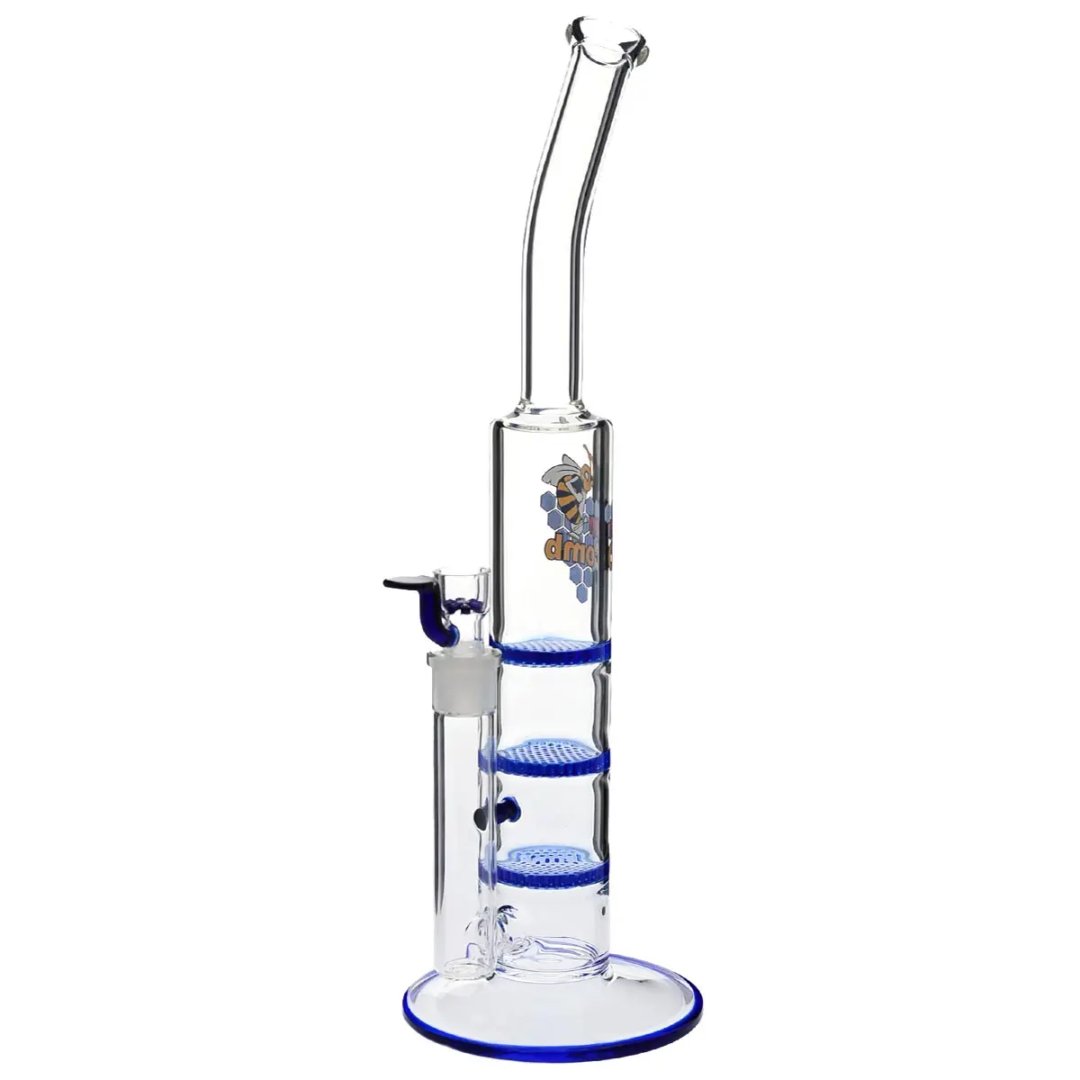 Black Leaf Bong Triple Colored Honeycomb 42cm