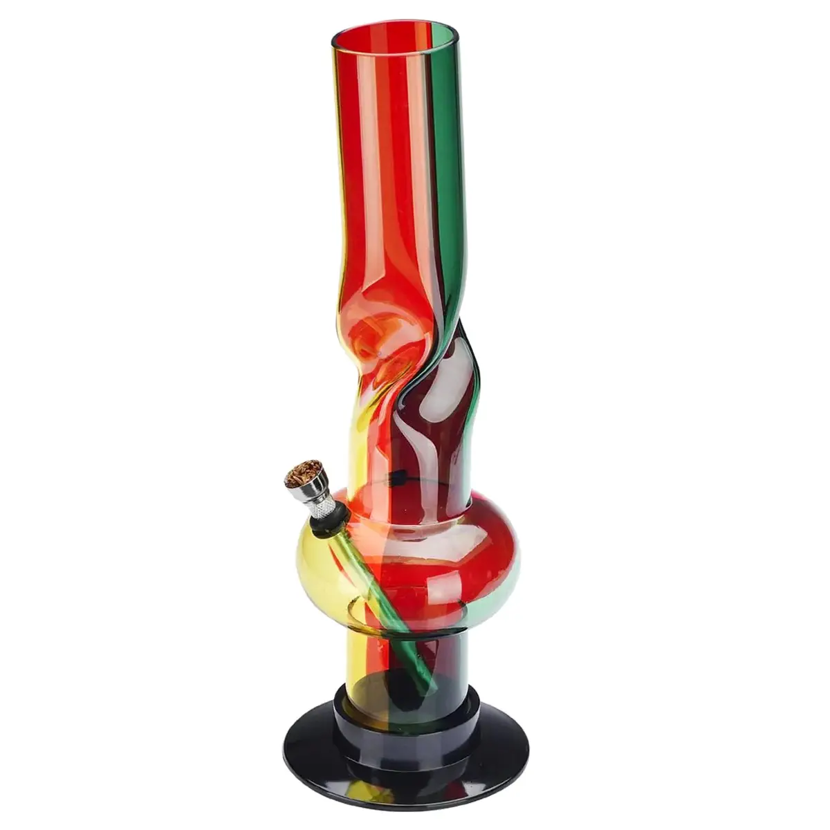 Champ High 'Twist Rasta' Acrylic Ice Bong 31cm