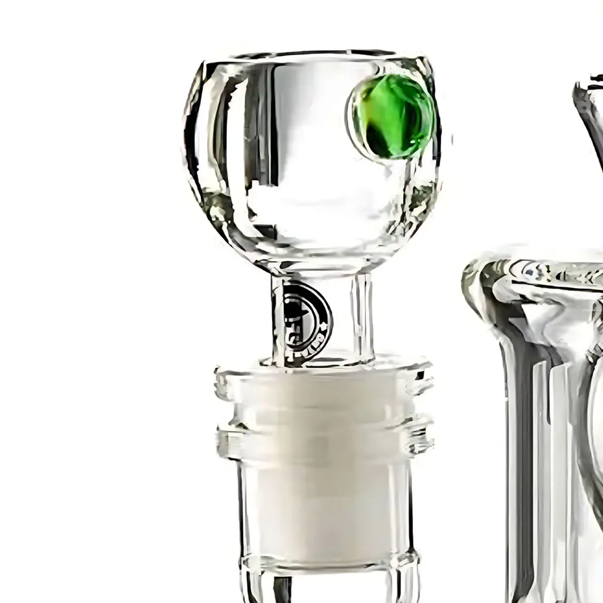 Glass bong 'Recycler' No Logo 25cm