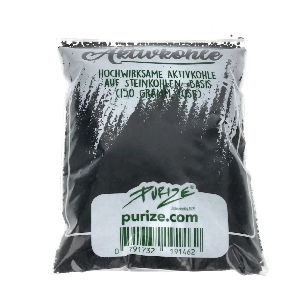 150g PURIZE® activated charcoal in zip bag