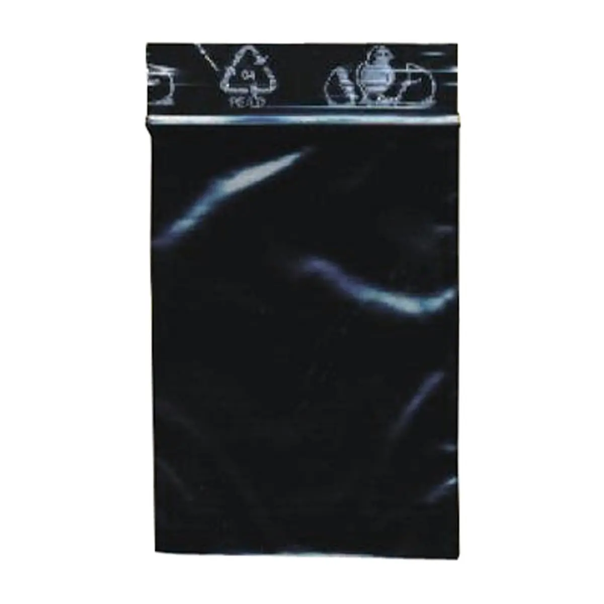Zip Bags black - 100 bags