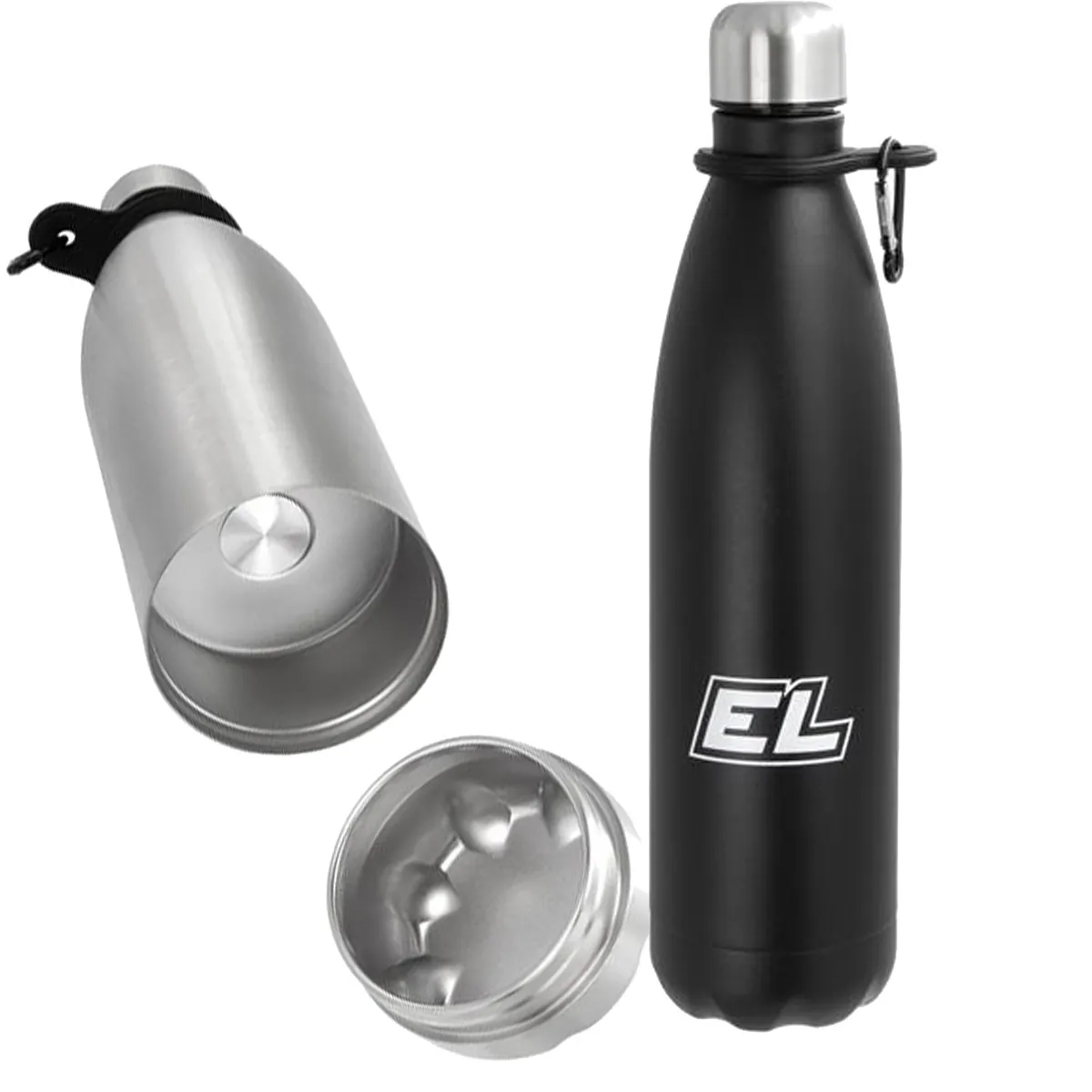 Stainless Steel Water Bottle with Hidden Compartment