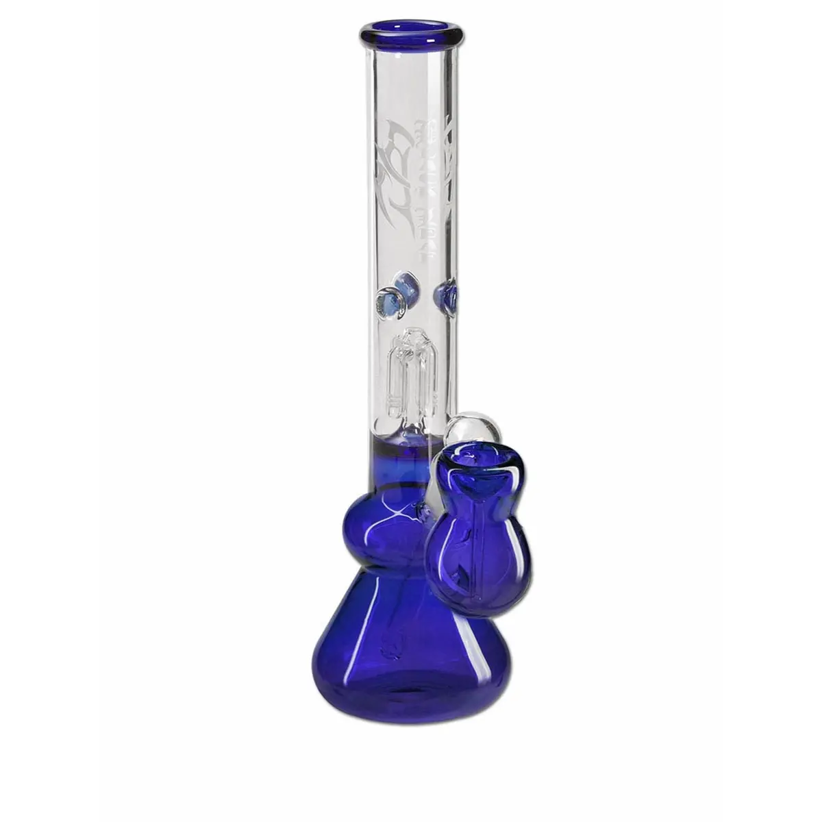 Black Leaf Percolator Bong ICE 30cm blue