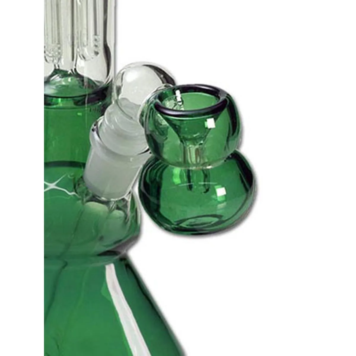 Black Leaf Percolator Bong ICE 30cm green