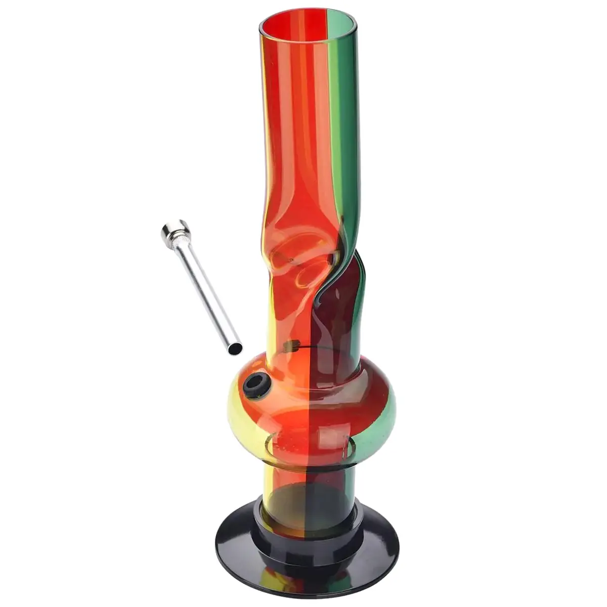 Champ High 'Twist Rasta' Acrylic Ice Bong 31cm