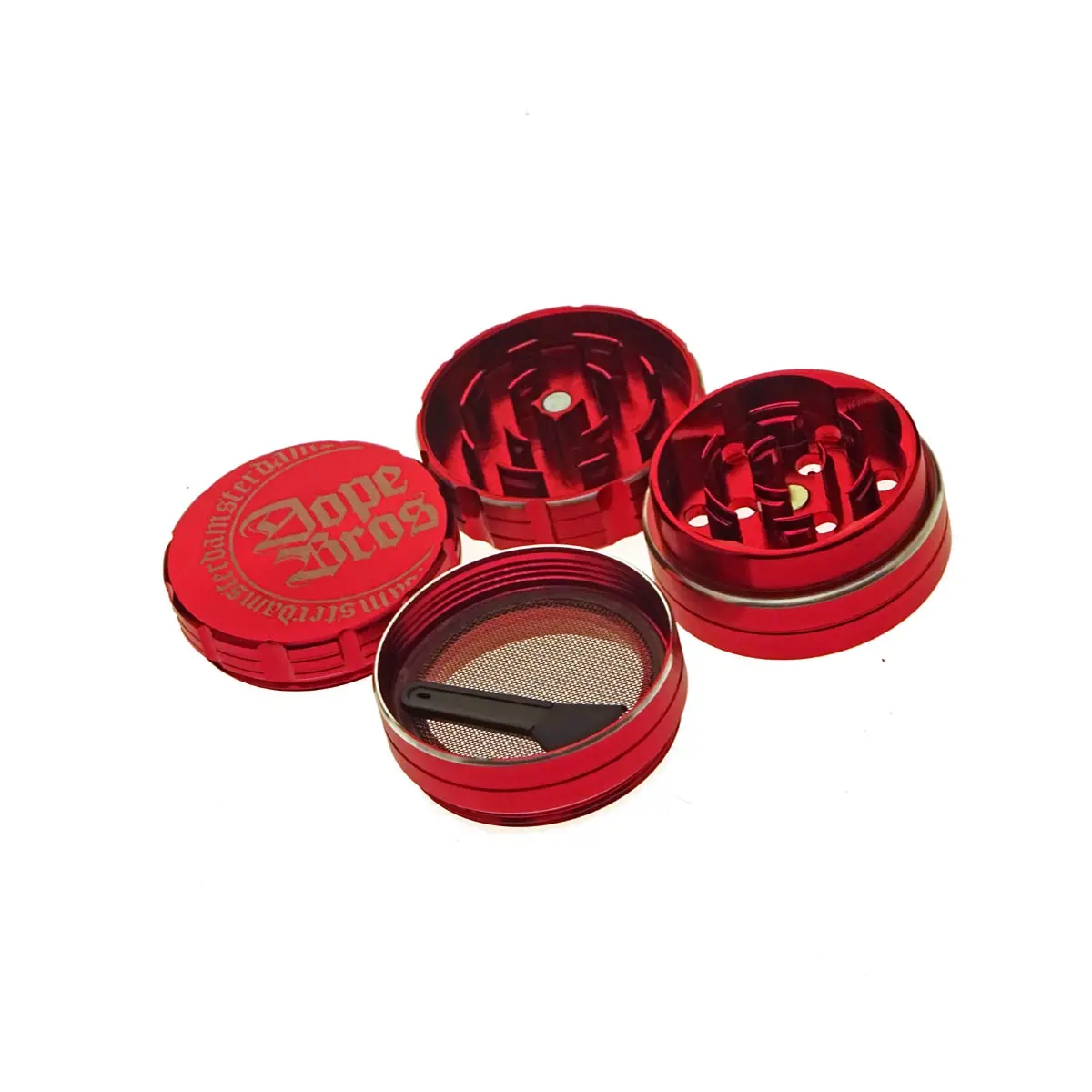 Dope Bros High Quality Grinder - red