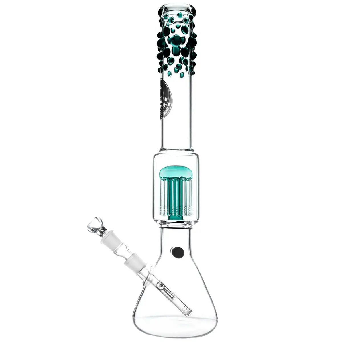 Heisenberg 'Beaker Bubble' 12-Arm Perc 18,8 - green
