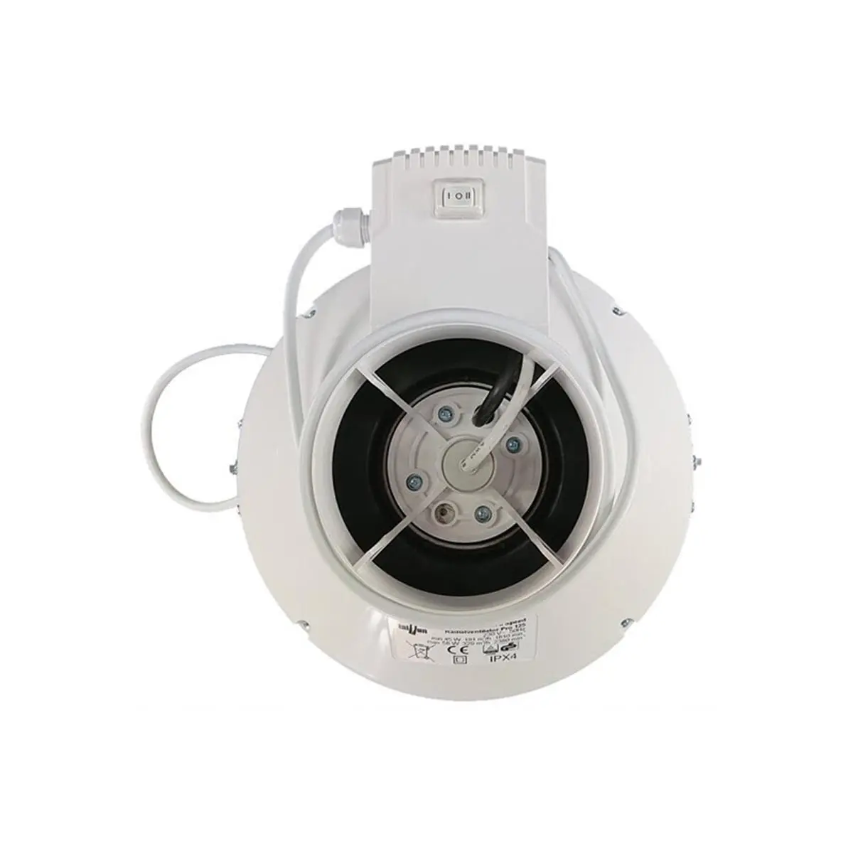 Taifun II Speed Radial Fan Pro 100mm 157/264m³/h