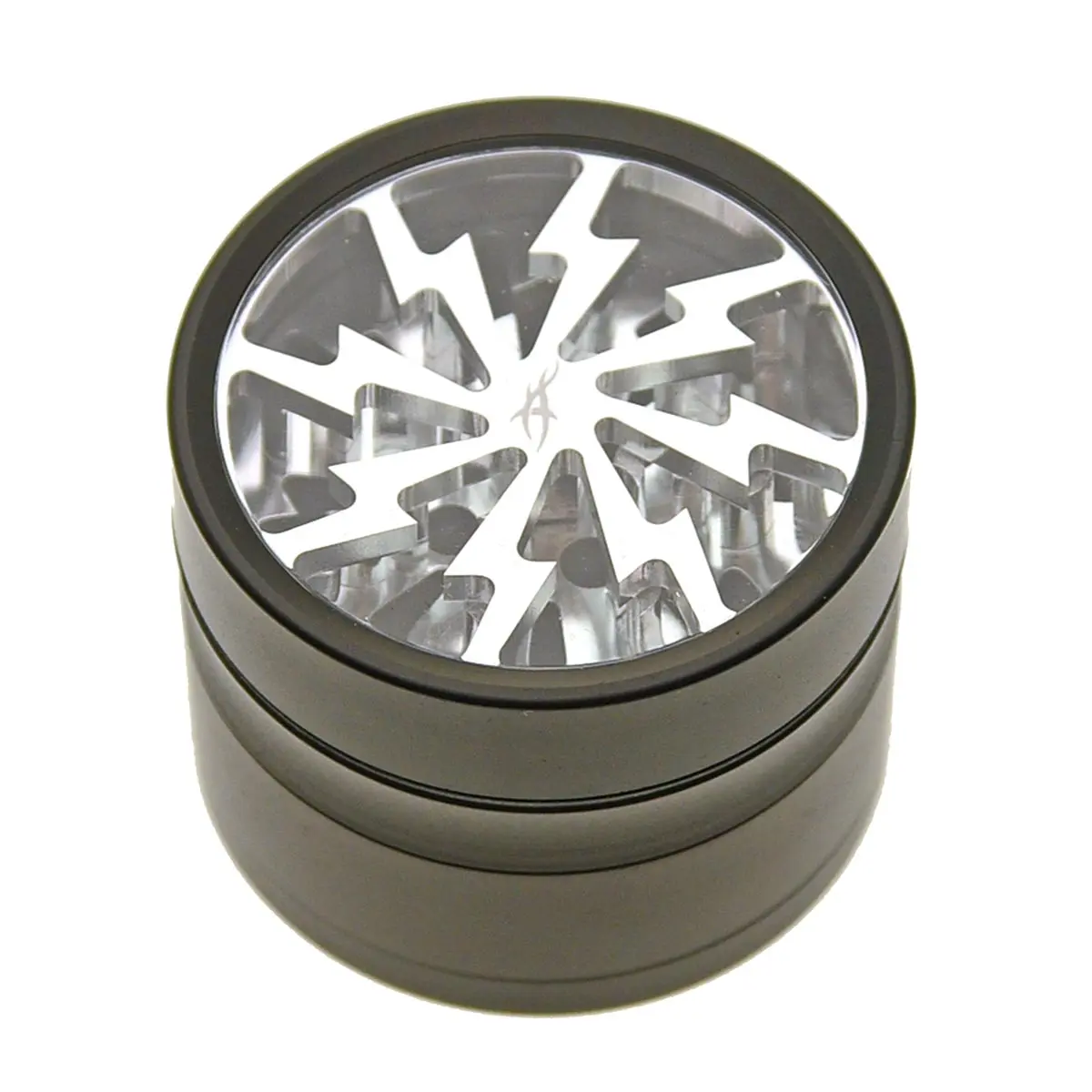 Thorinder grinder with window black / silver Mini