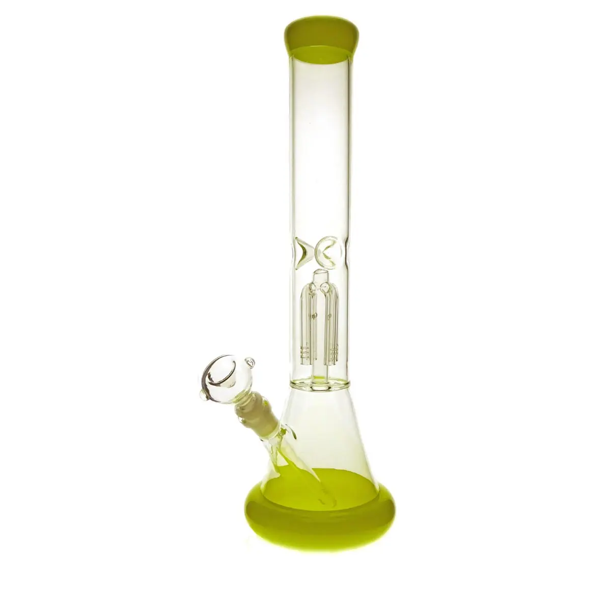 Glass Bong Ice 4x Percolator yellow
