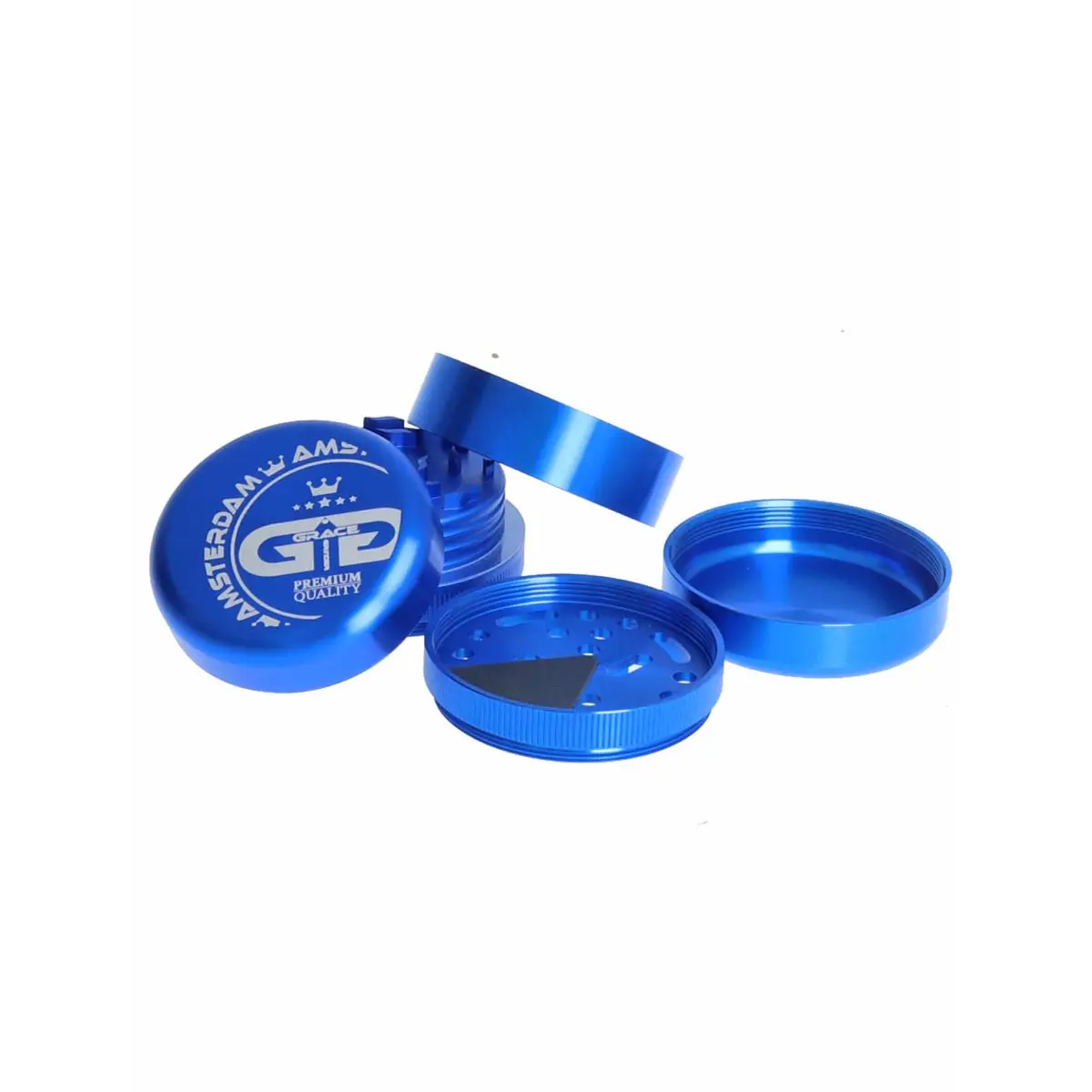 Grace Glass Grinder American Style 5-Part 55mm - blue