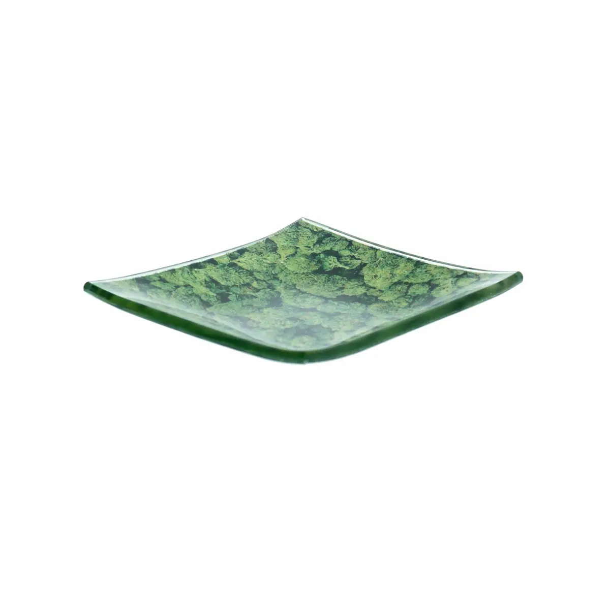 Glass Ashtray / Rolling Tray "Buds"