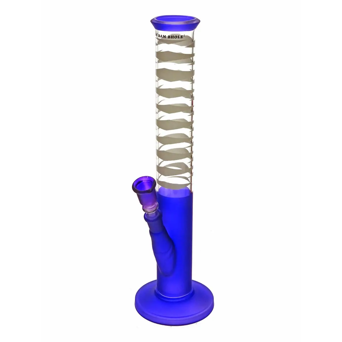 Glass Bong Sandblasted 35cm 14,5mm Blue