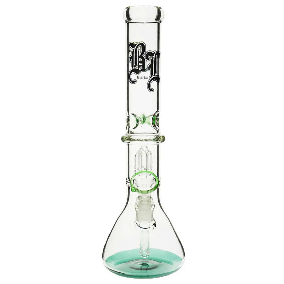 Black Leaf 4-arm percolator bong multicolored