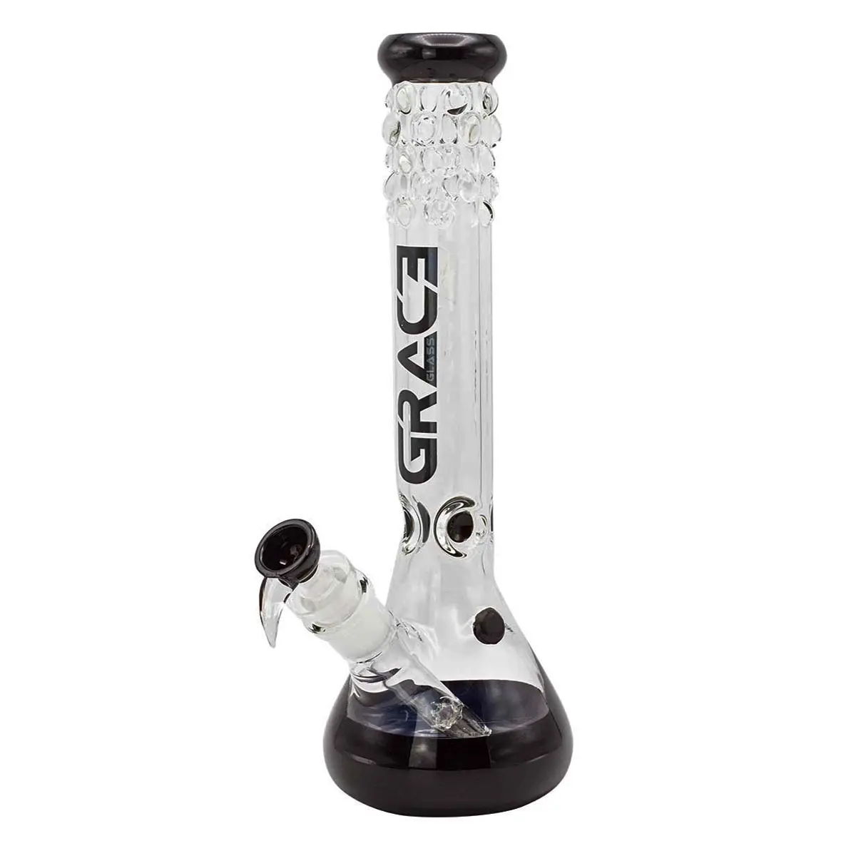 Grace Glass Bong 'Pearl' - black