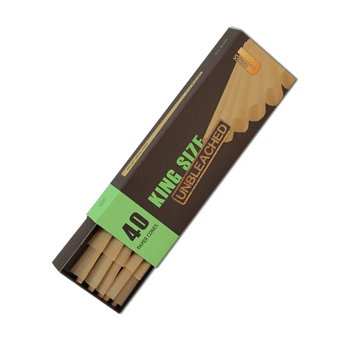 J-Ware Cones unbleached - Kings Size 40x