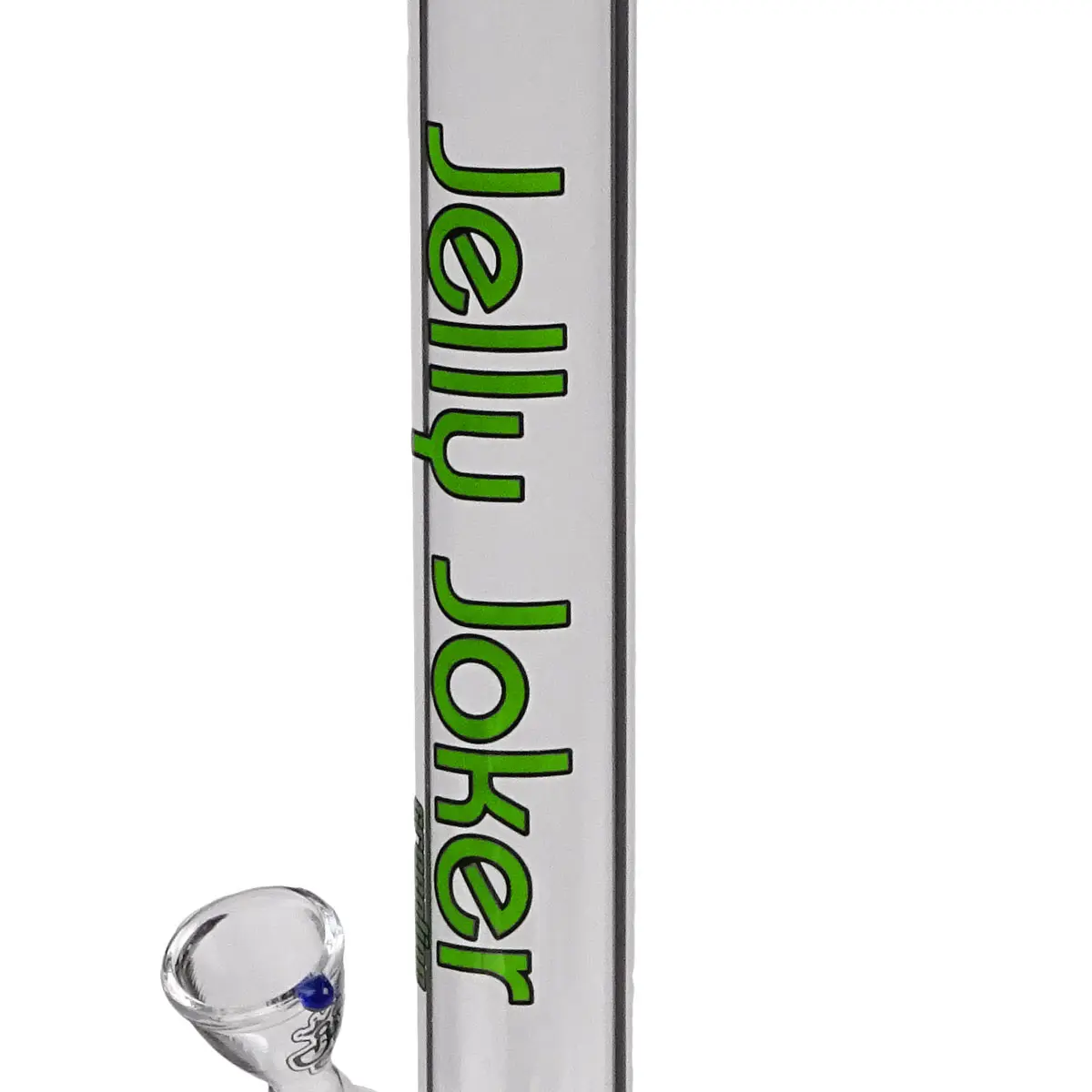 Jelly Joker Glass Bong 'Straight Greenline' - 45cm