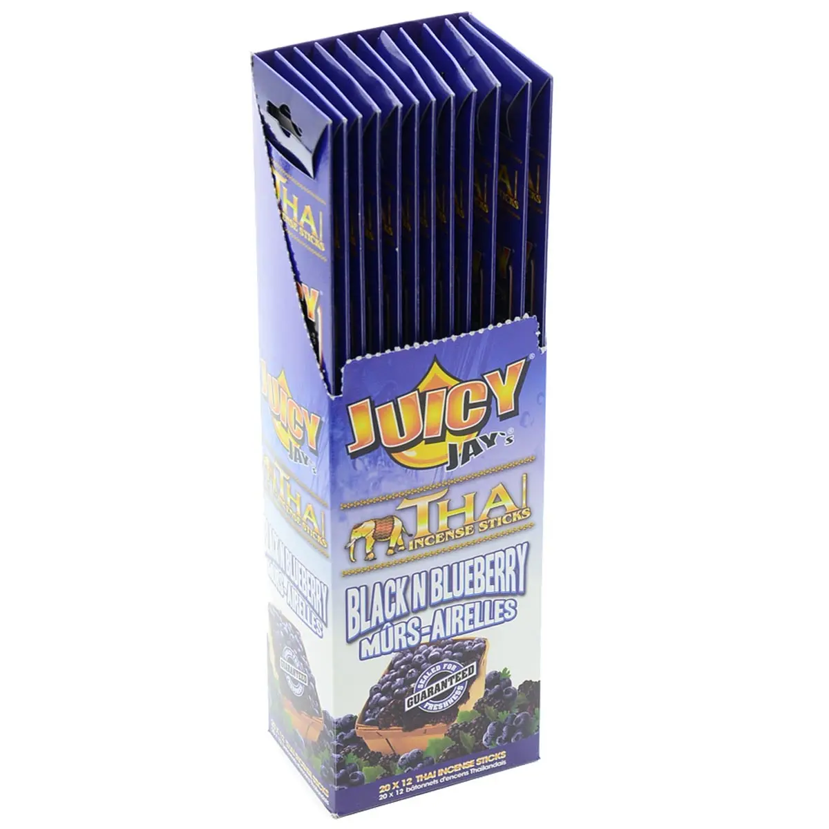 12 x Juicy Jays Incense Sticks "Black N Blueberry"