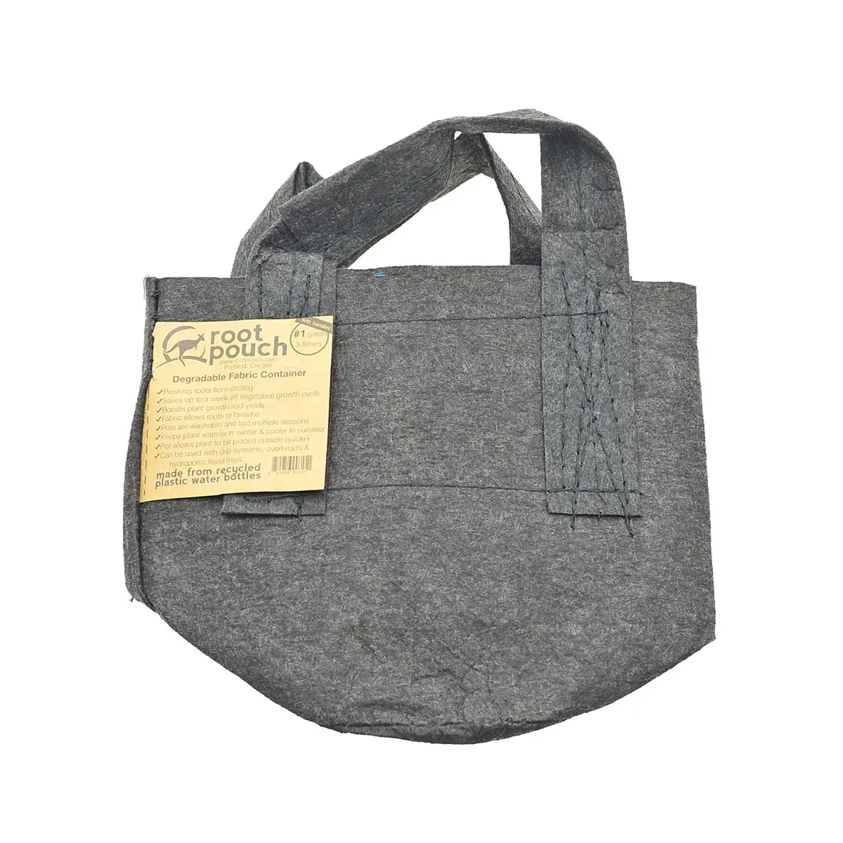 Root Pouch black with handle 260gr/m² 3.8L