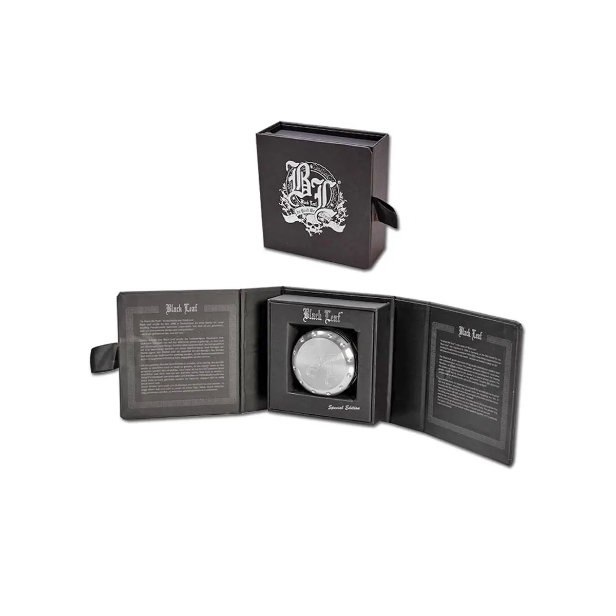 Black Leaf Grinder Gift Box 53mm
