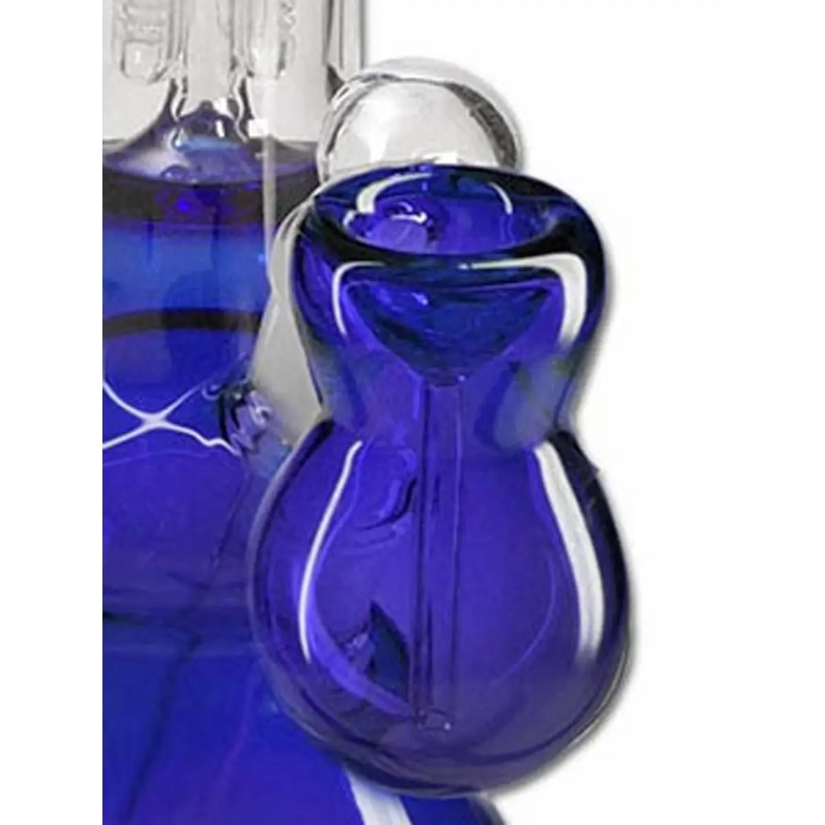 Black Leaf Percolator Bong ICE 30cm blue