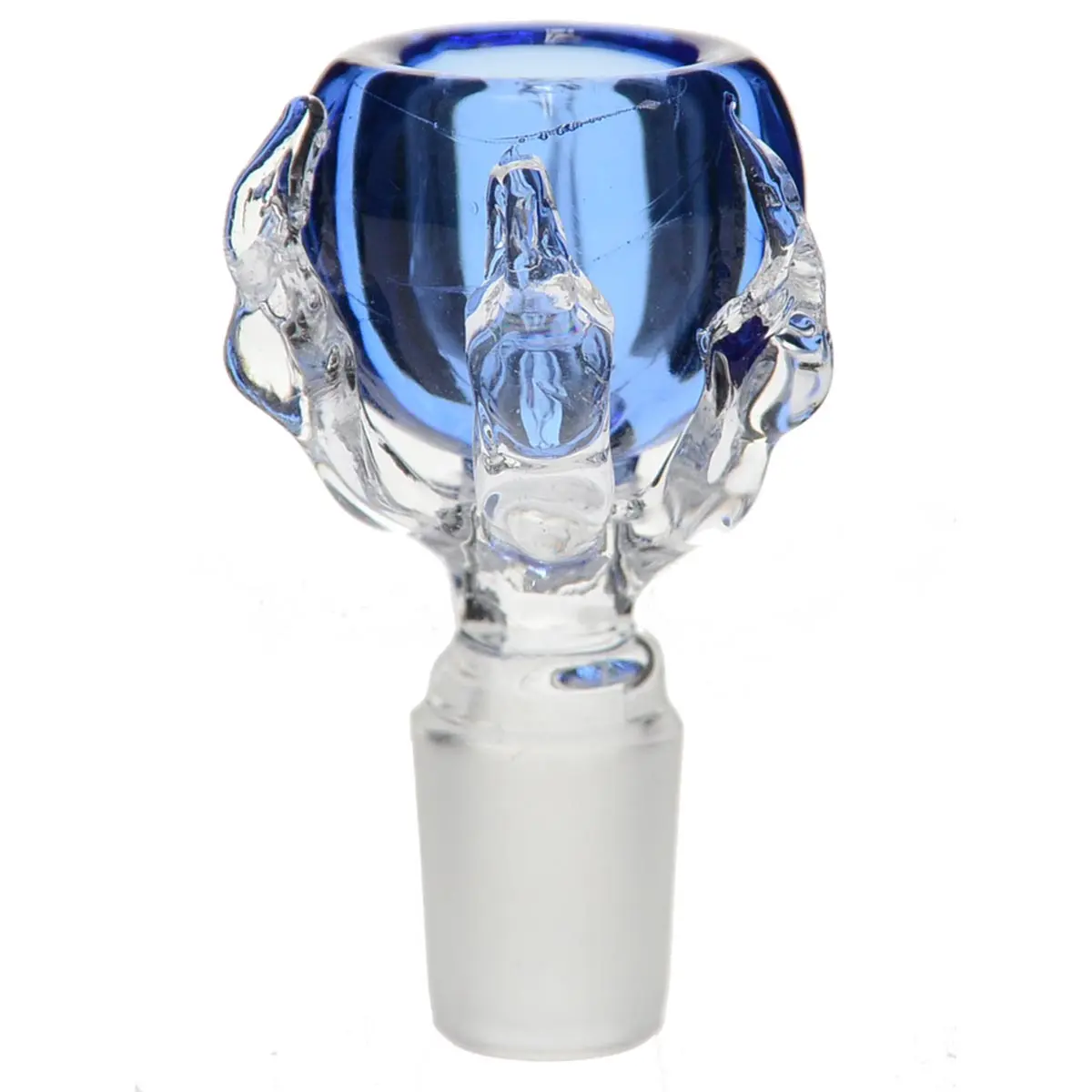 Glass bowl with claw 18.8 blue 