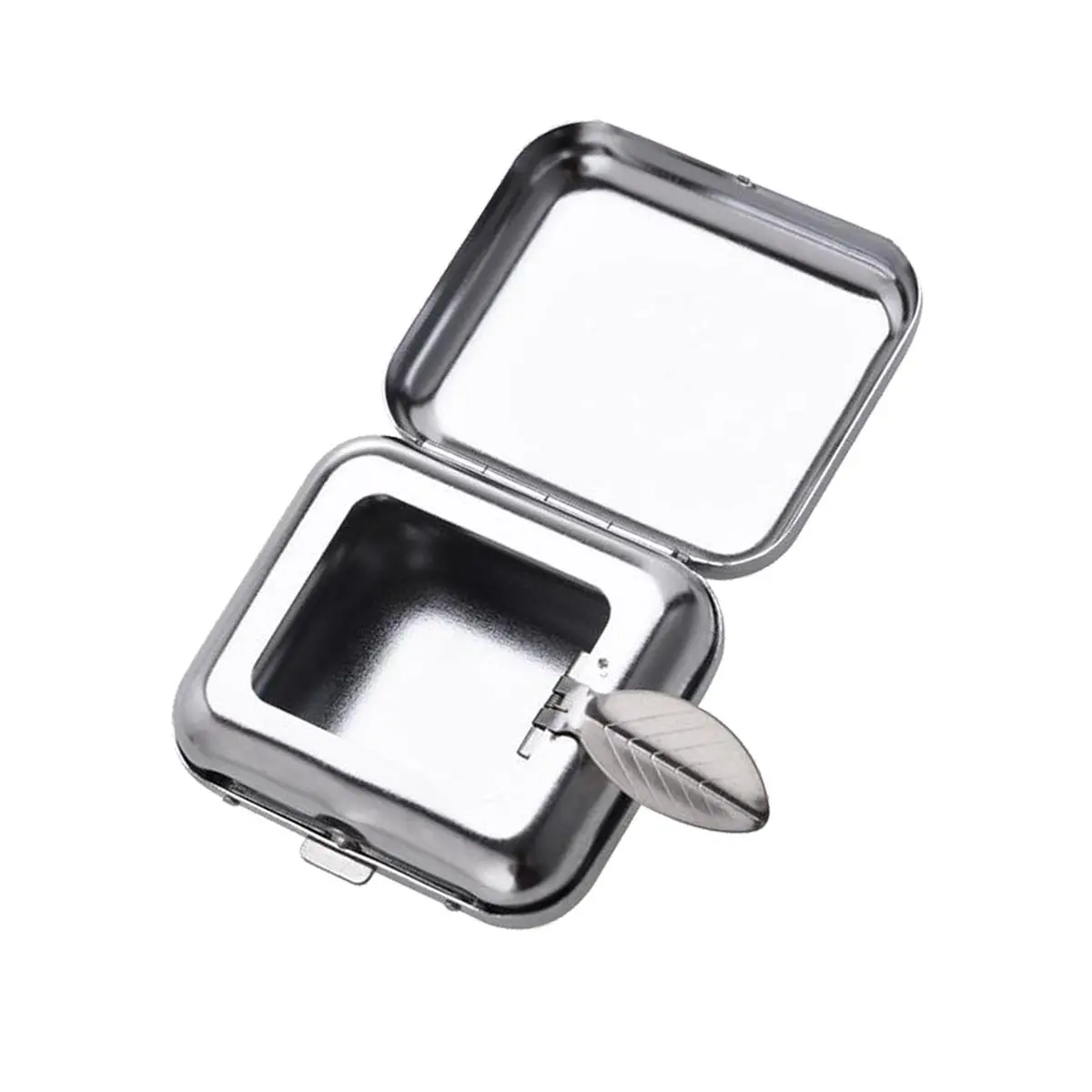 Metal travel ashtray