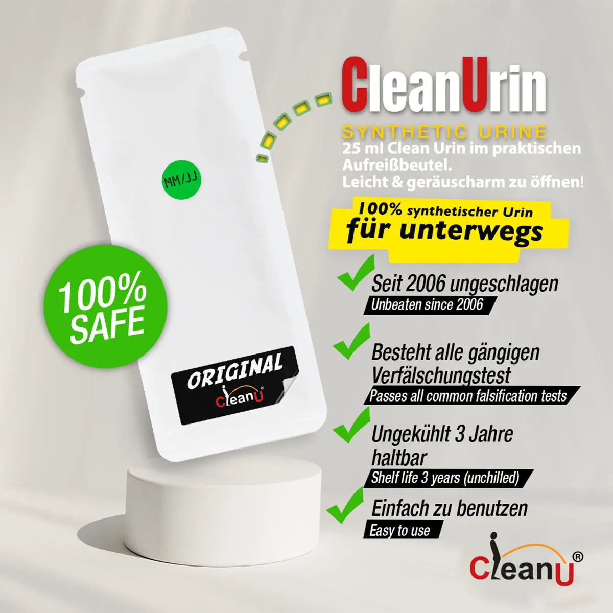 Clean-U Clean Urine - Synthetic Urine