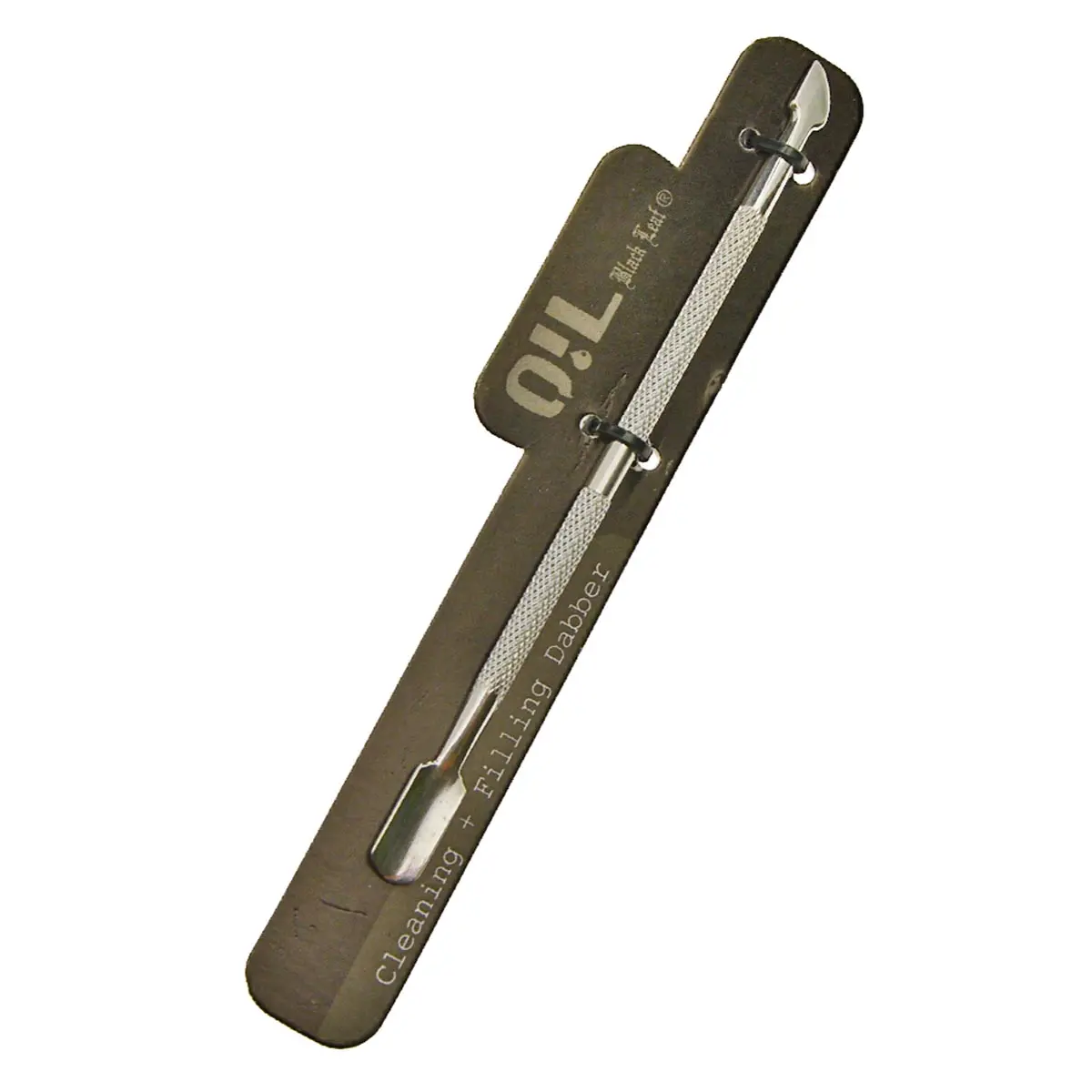 Black Leaf Dabbing Tool Stainless Steel - Spoon / Scraper