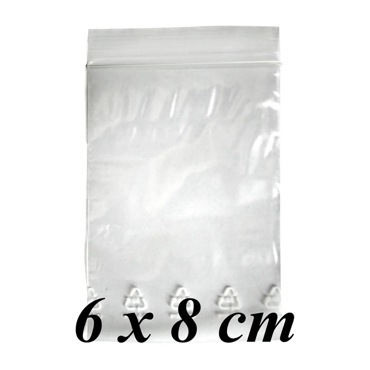 Zip Bags - 100 pcs.   size 6x8cm - clear