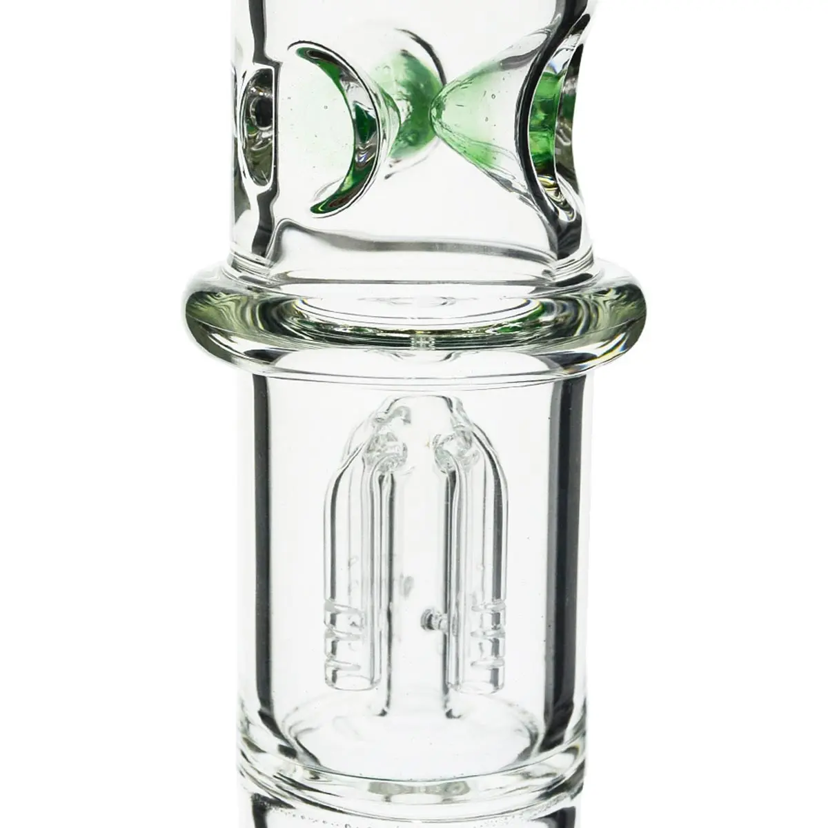 Black Leaf 4-arm percolator bong multicolored