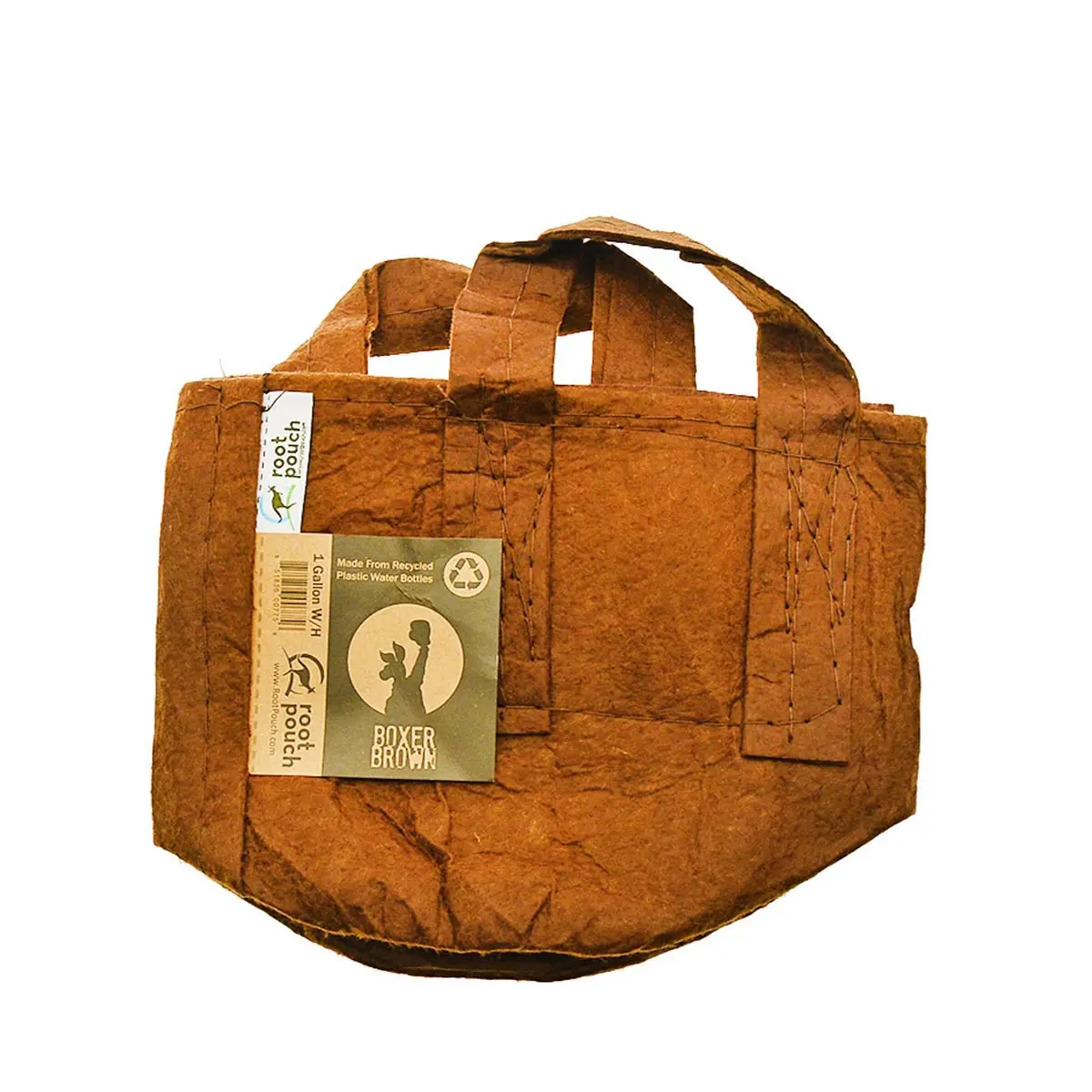 Root Pouch Boxer brown with handle - 250 g/m² - 3.8 L