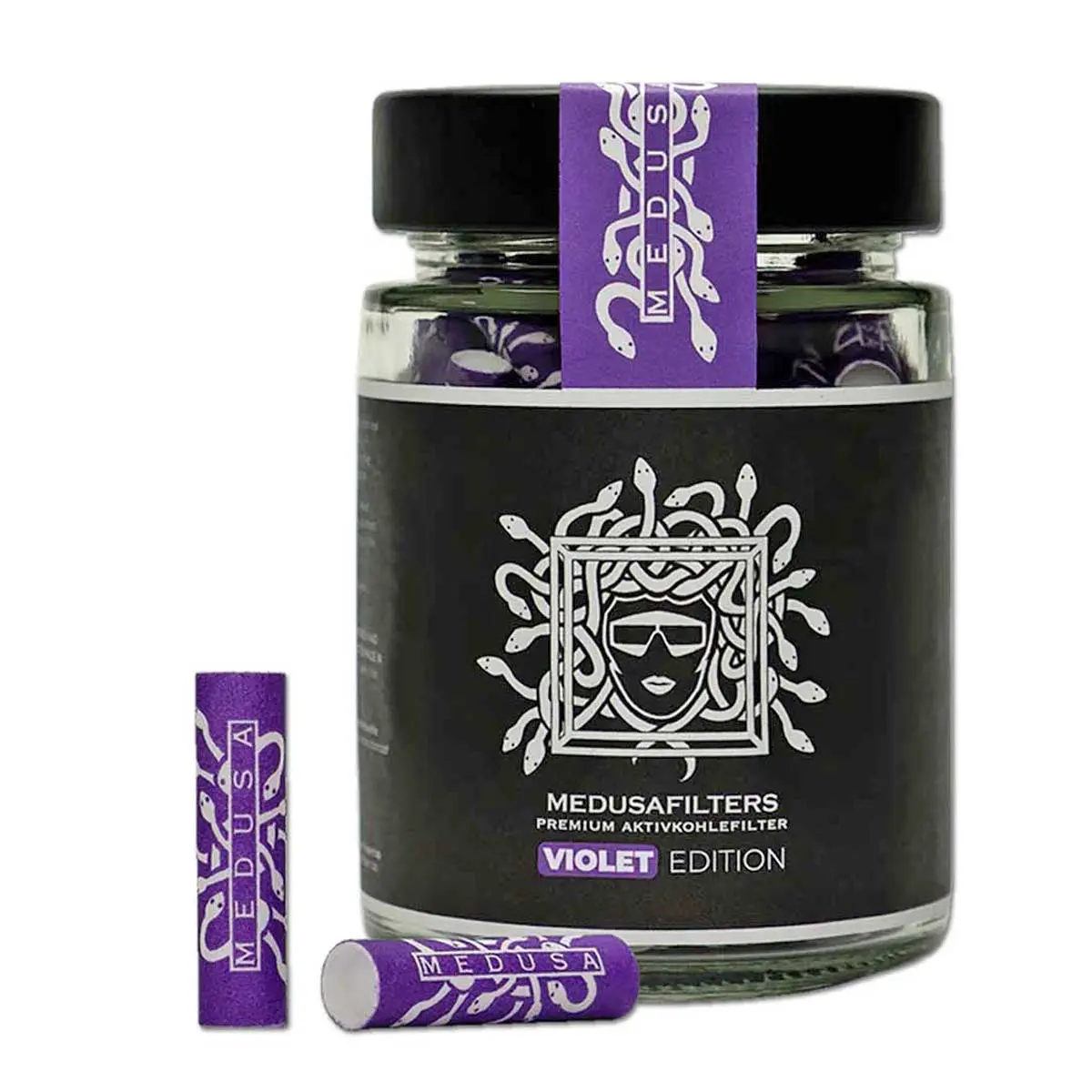 Medusa Filters Activated Carbon Filters 6mm 100 pcs Violet