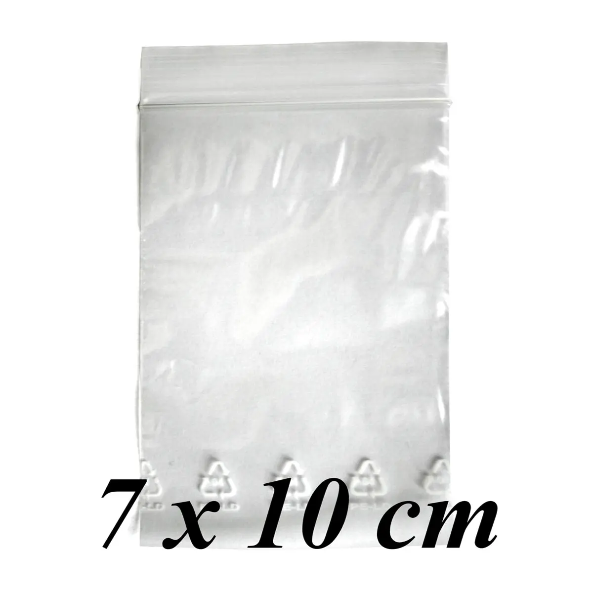 Zip Bags - 100 pcs.   size 7x10cm - clear