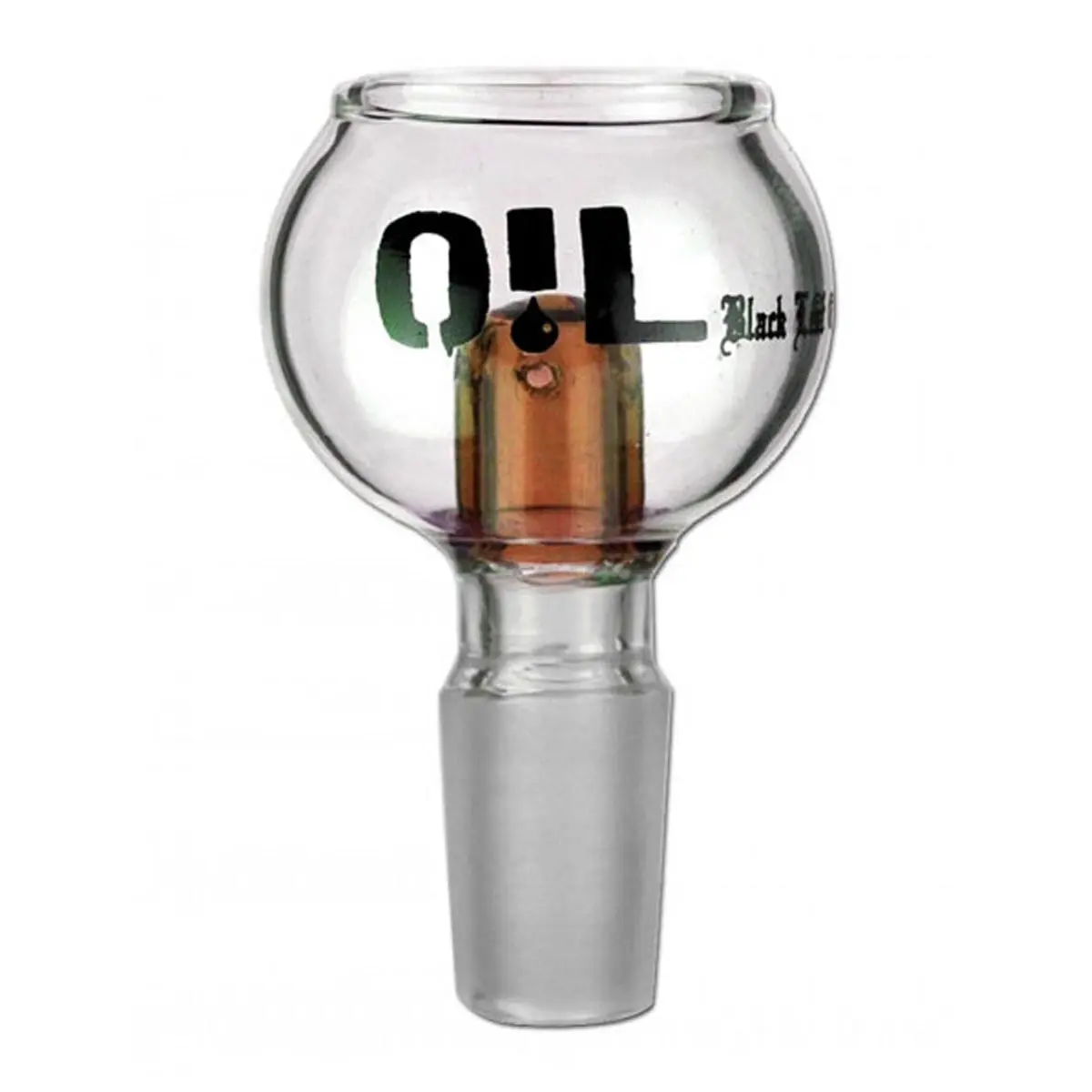 Black Leaf Oil Bowl Amber