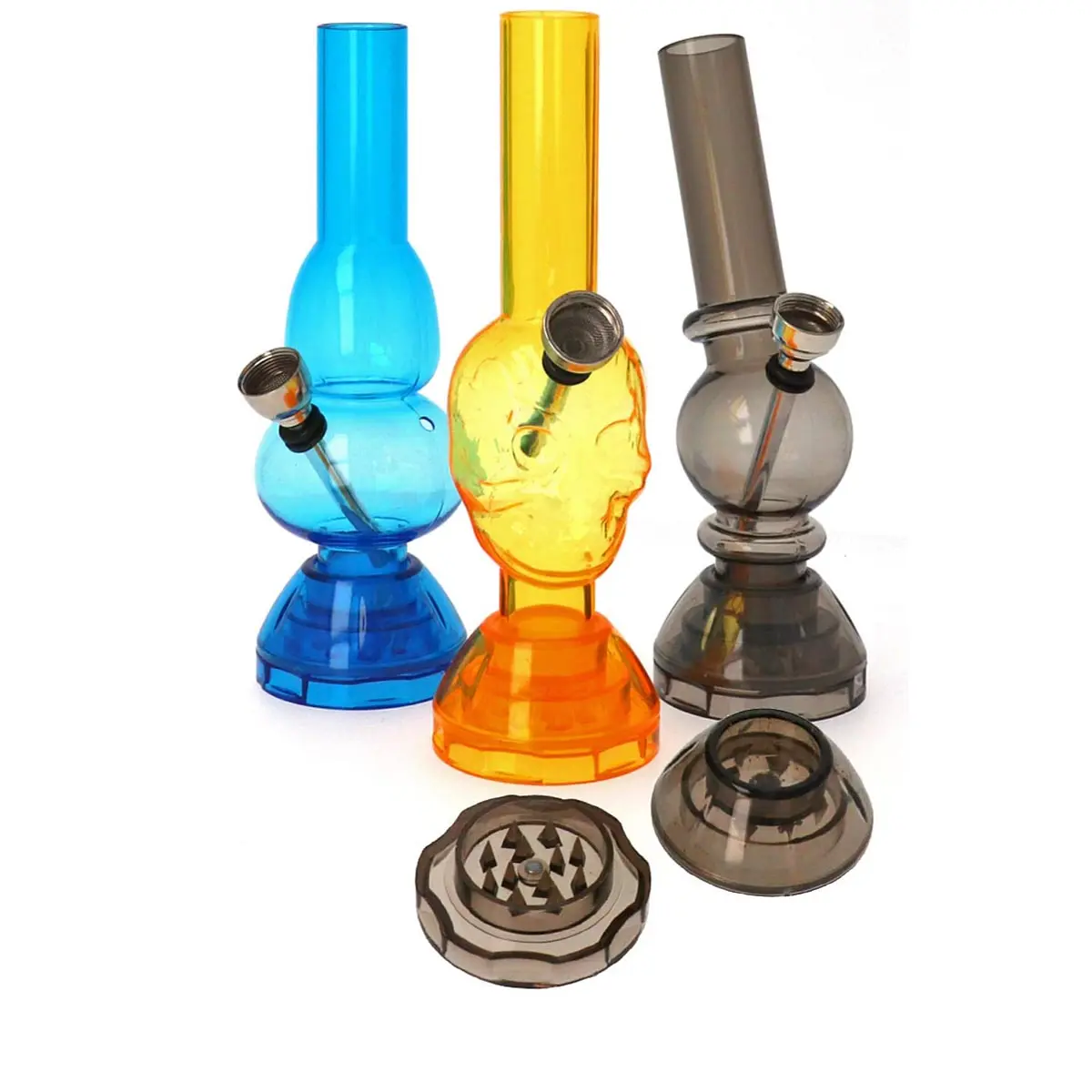 Mini Acrylic Bong + Grinder 