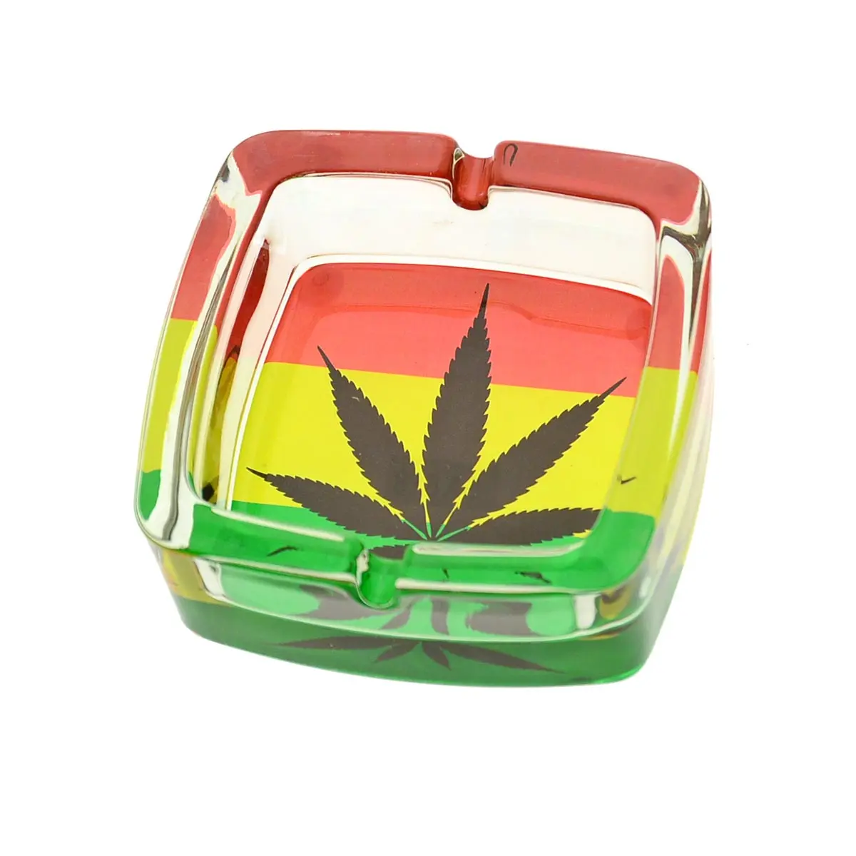 Glass Ashtray "Leaf"