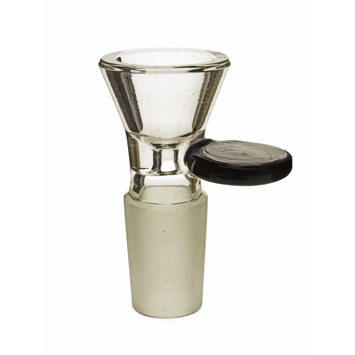 Glass Bowl 18,8 with handle - black