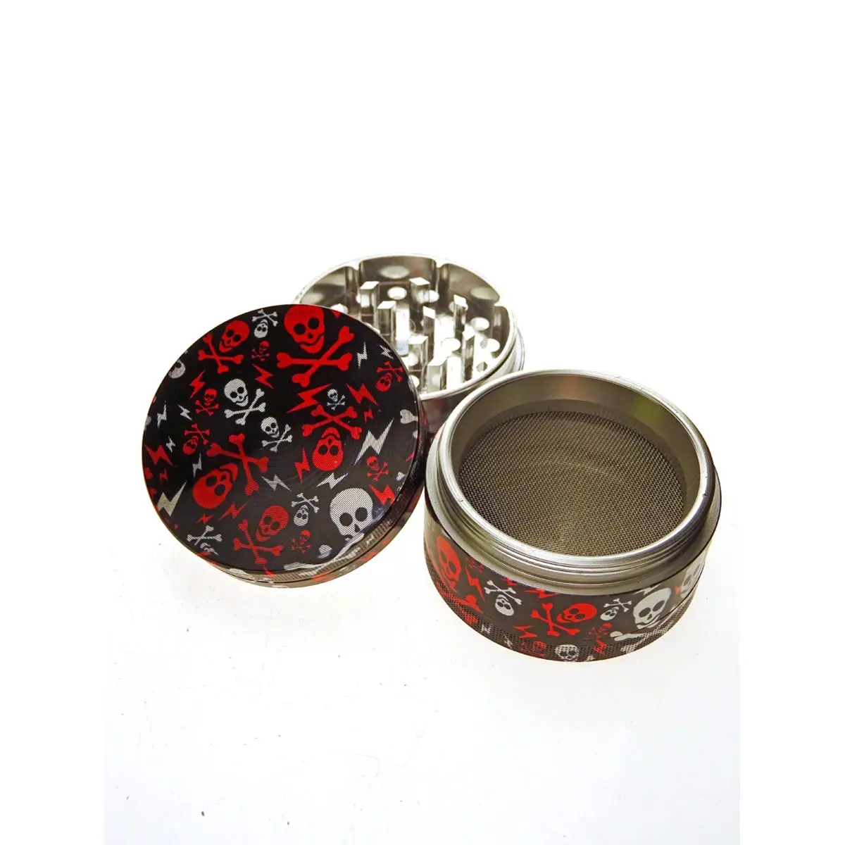 Aluminium Sieve Grinder 50mm Skulls