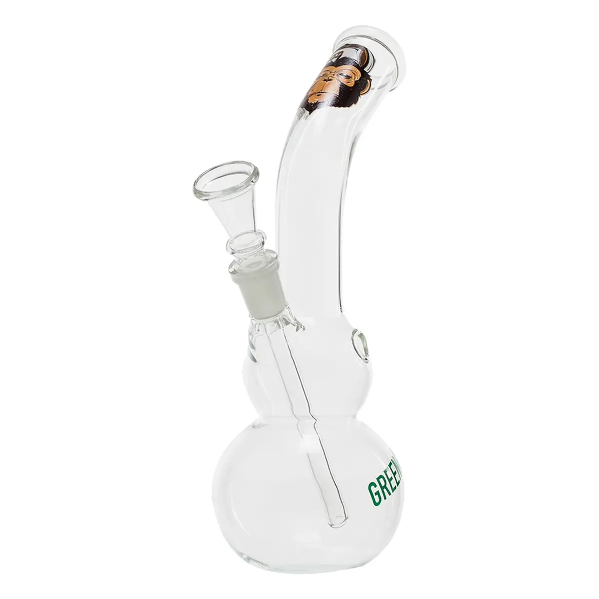 Greenline 'Monkey' Bong Double Belly 22 cm