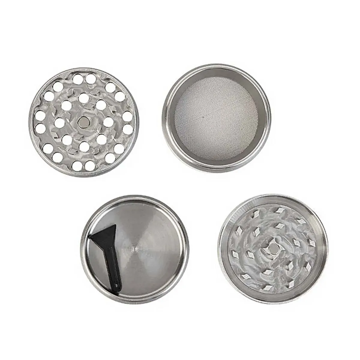 Stainless steel grinder 50mm 4-piece