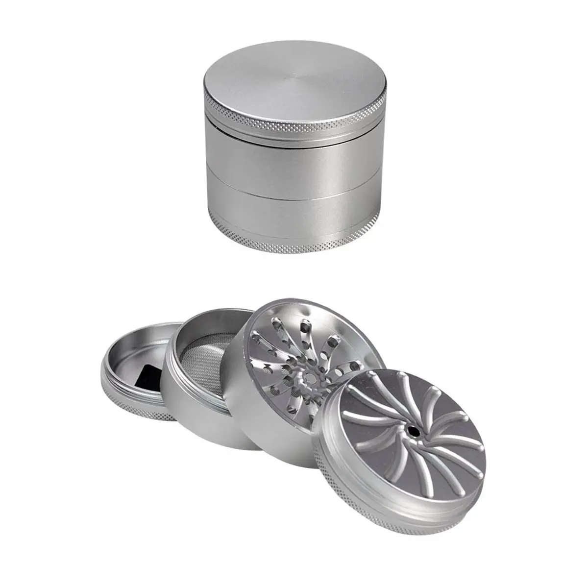 Masher Aluminium Grinder  silver