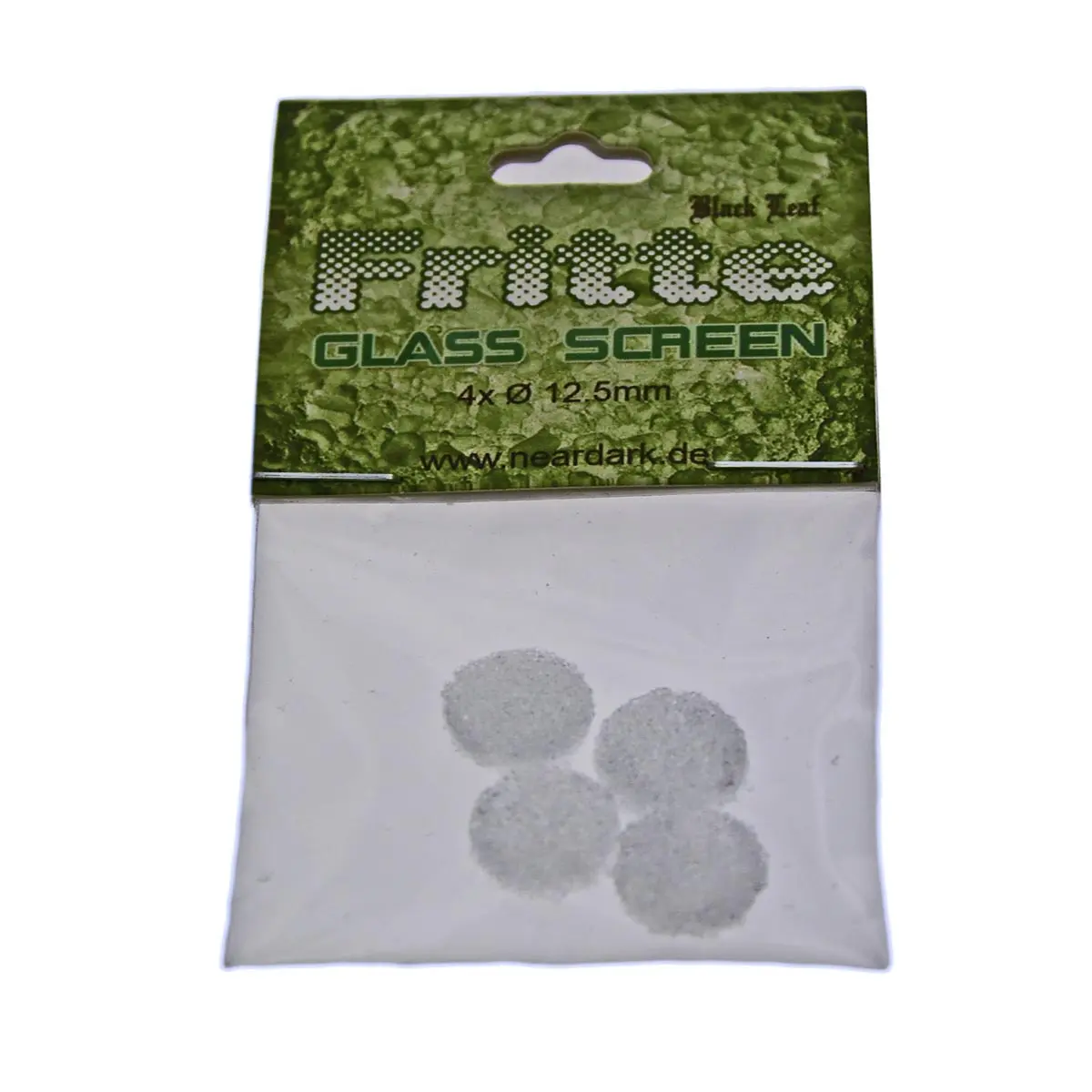 Black Leaf frit glass drip screens 12,5 mm