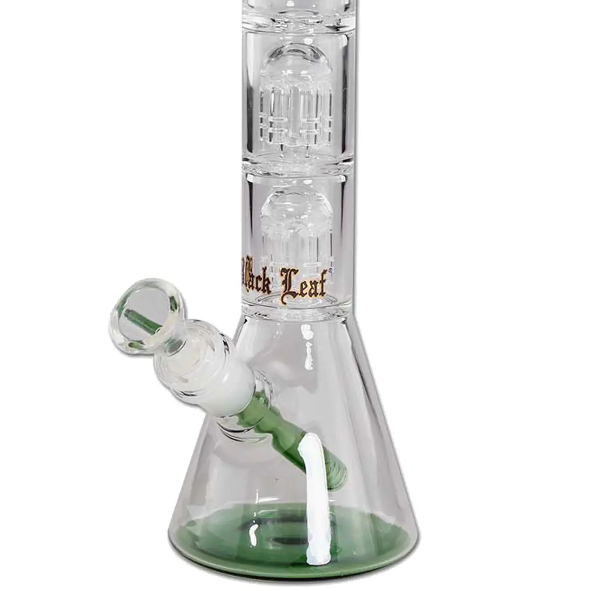 Black Leaf ice bong with double perc 31 cm